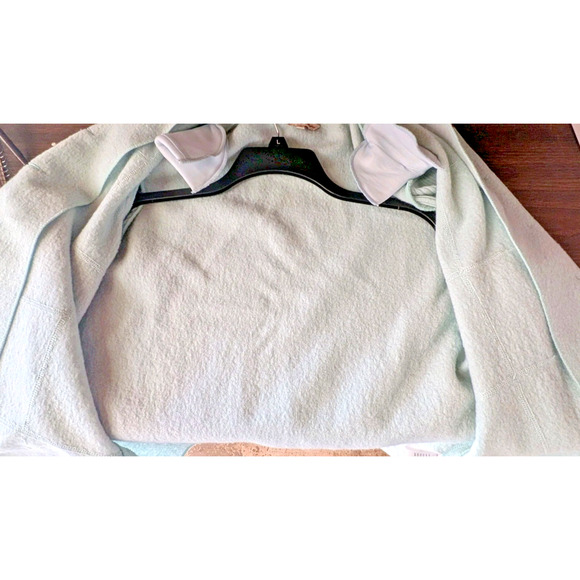 CLODAGH CALLAGHAN Women's Blue-Green Wool Sweater Size 12 - Picture 5 of 6